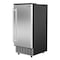 Koolmore Stainless-Steel Built-In Ice Maker Machine with Large 25 lb Cube Storage Basket, Full Cube Production BIM75-BS - alternate 9